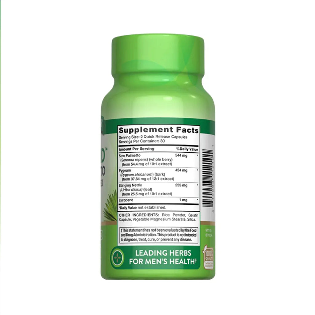 ProstAid Saw Palmetto Herbal Complex 544 mg 60 Capsules