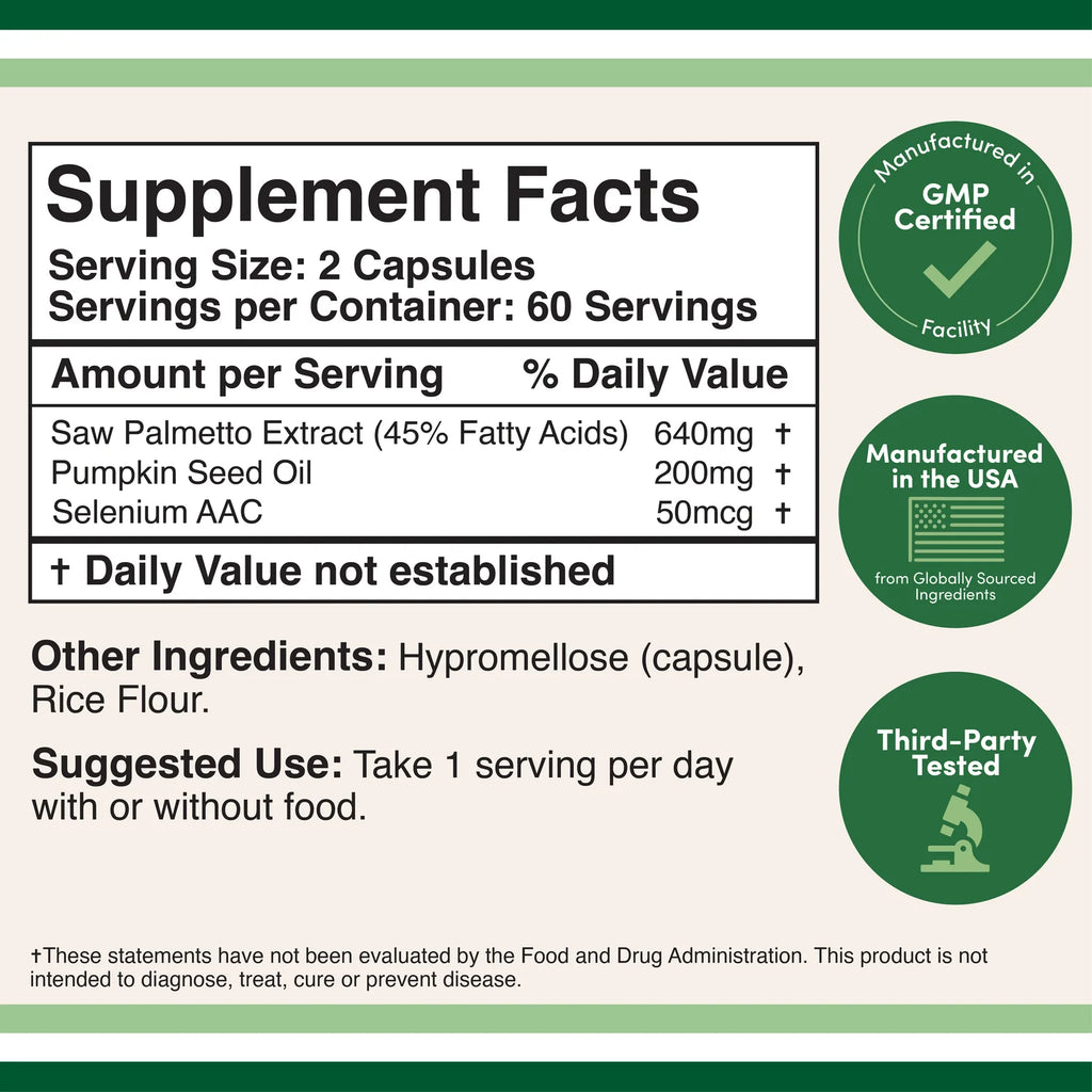 Prostate Support 120 Capsules
