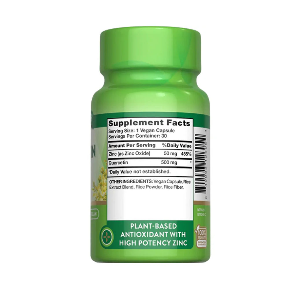 Quercetin + Zinc (500 mg+50 mg) 30 Capsules