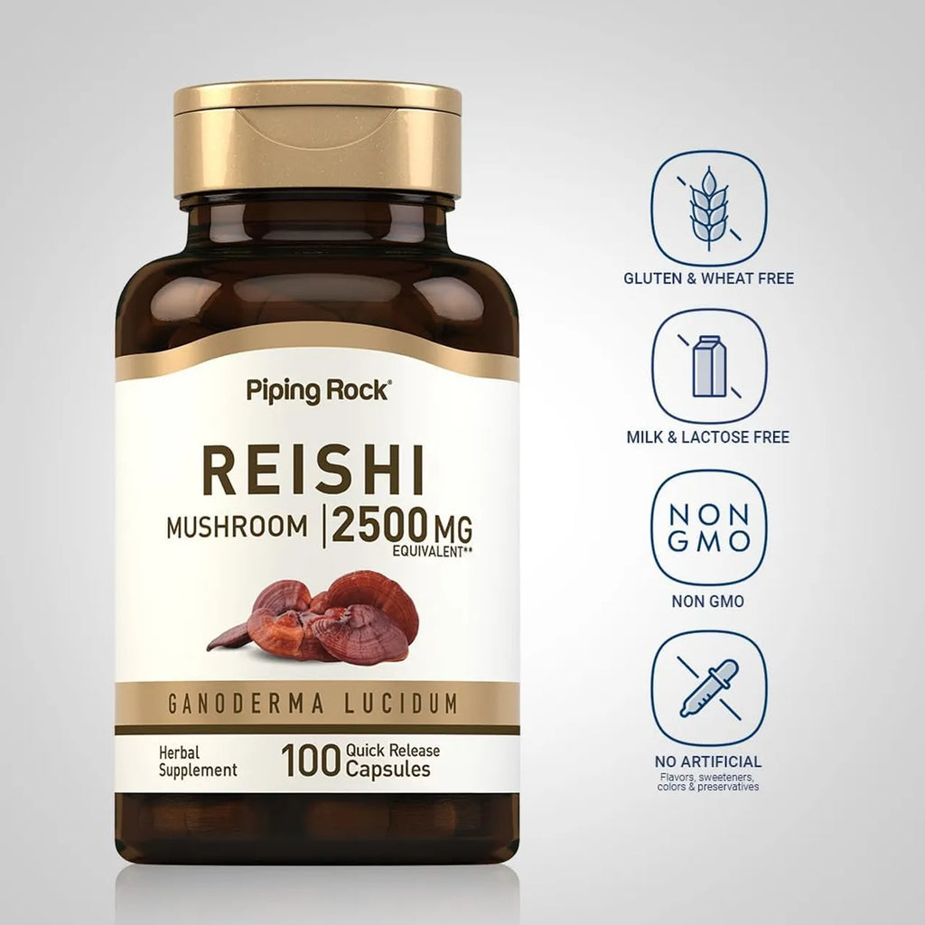 Reishi Mushroom 2500 MG 100 Capsules
