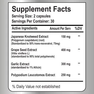 Resveratrol Complex 60 Capsules