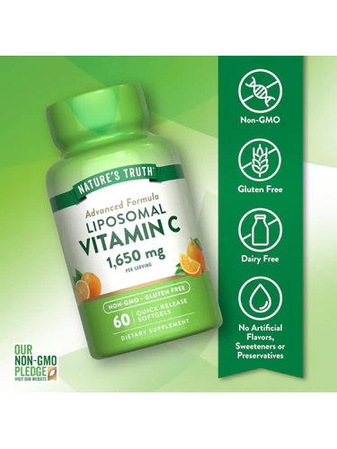 Liposomal Vitamin C 1650 mg 60 SOFTGELS