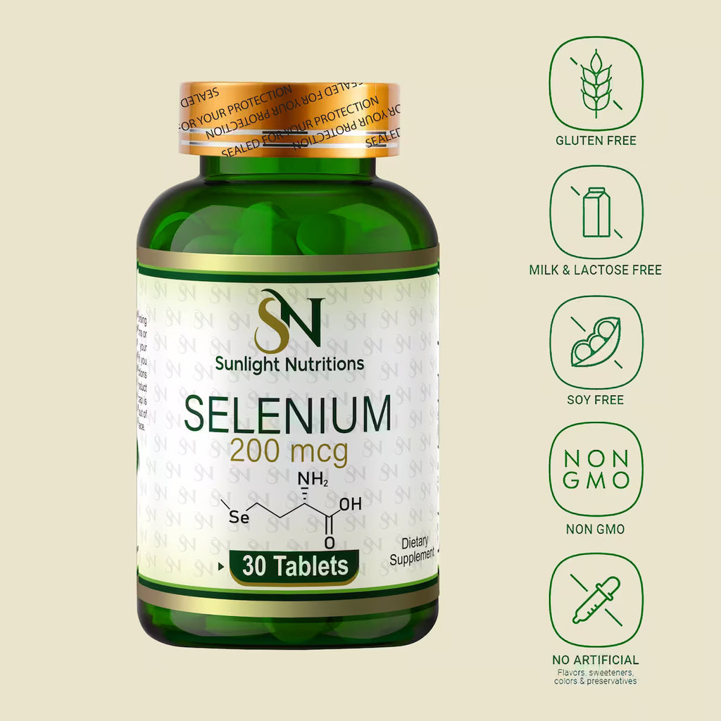 Selenium 200 mcg 30 Tablets