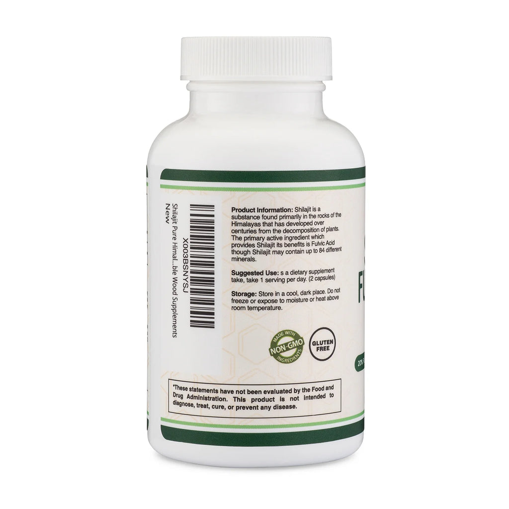 Shilajit Fulvic Acid 1000 mg 120 Capsules