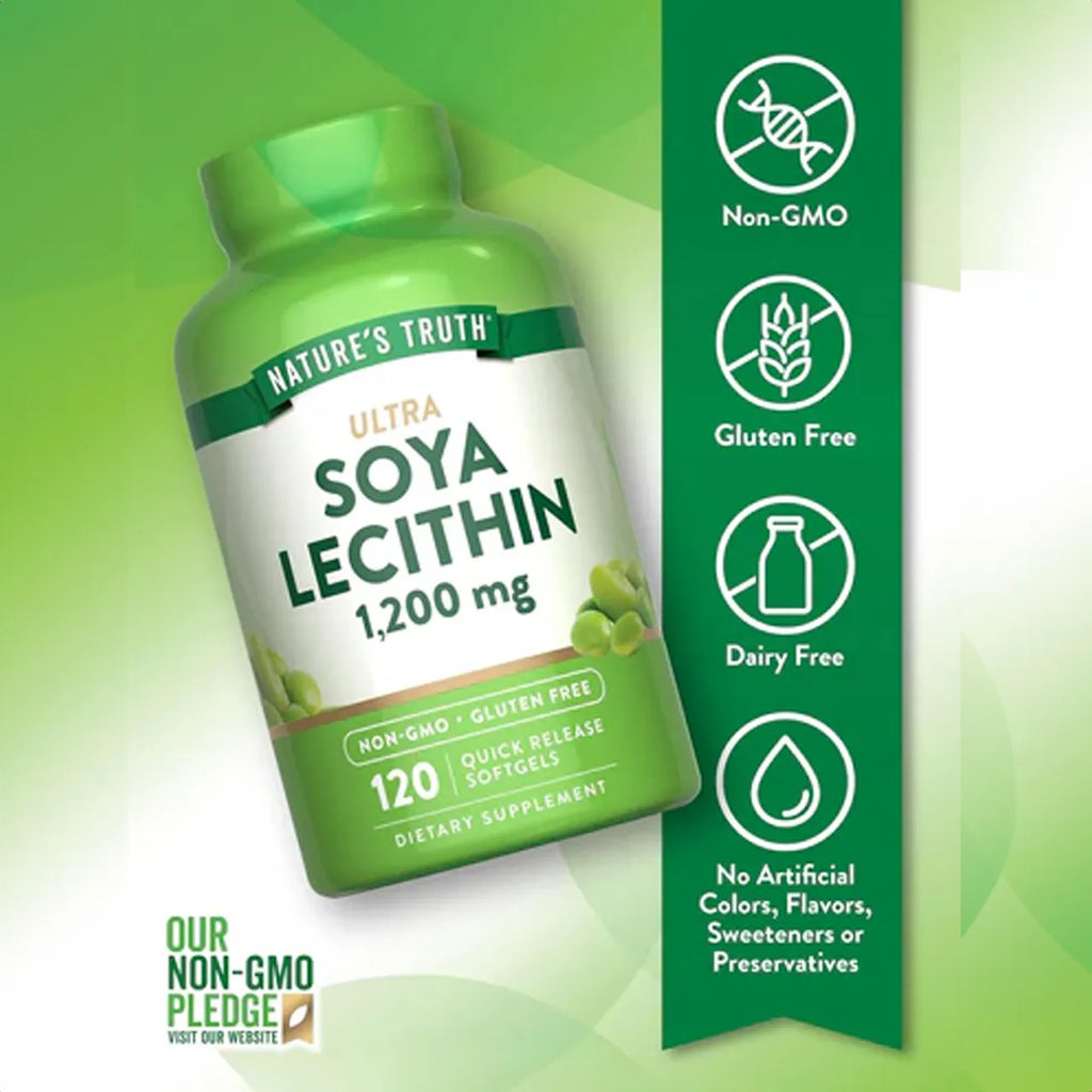 Soya Lecithin 1200 mg 120 SOFTGELS