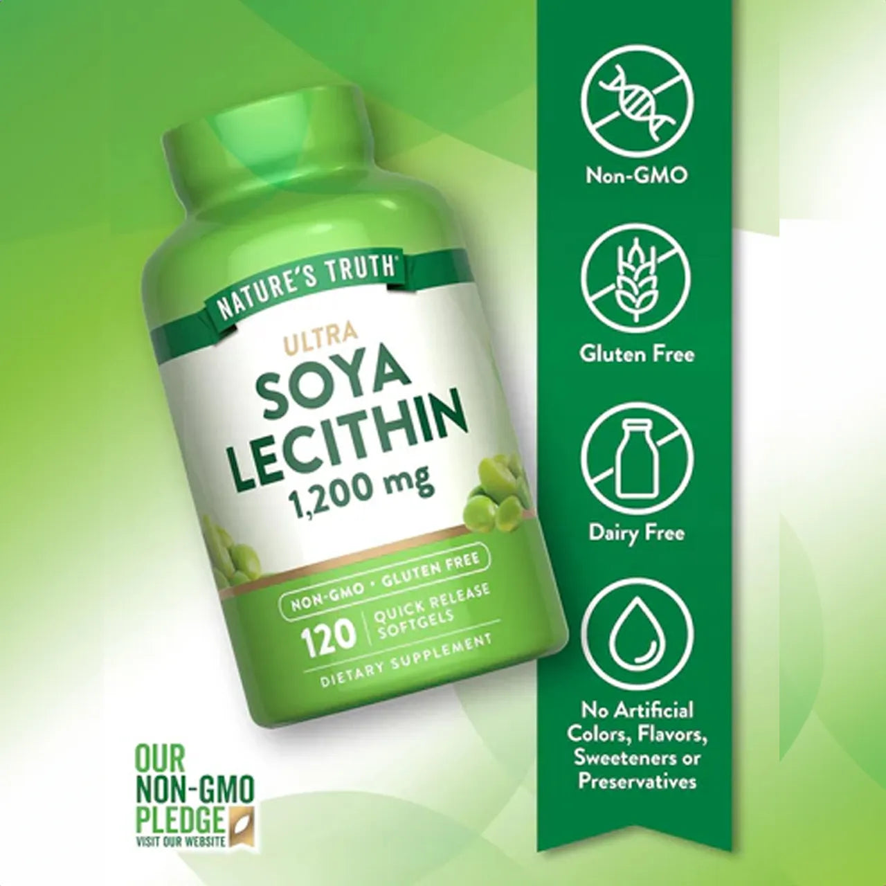 Soya Lecithin 1200 mg 120 SOFTGELS