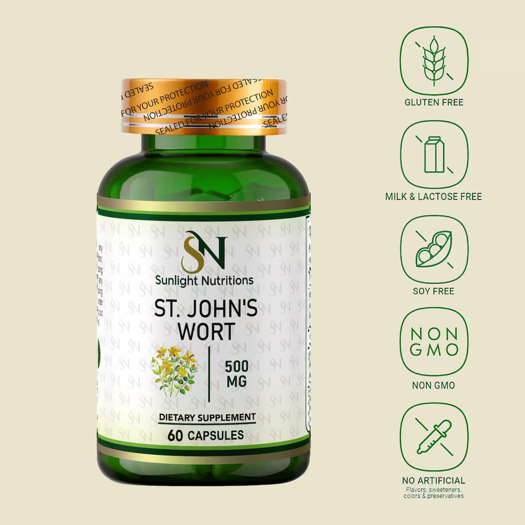 St. John's Wort 500 mg 60 Capsules