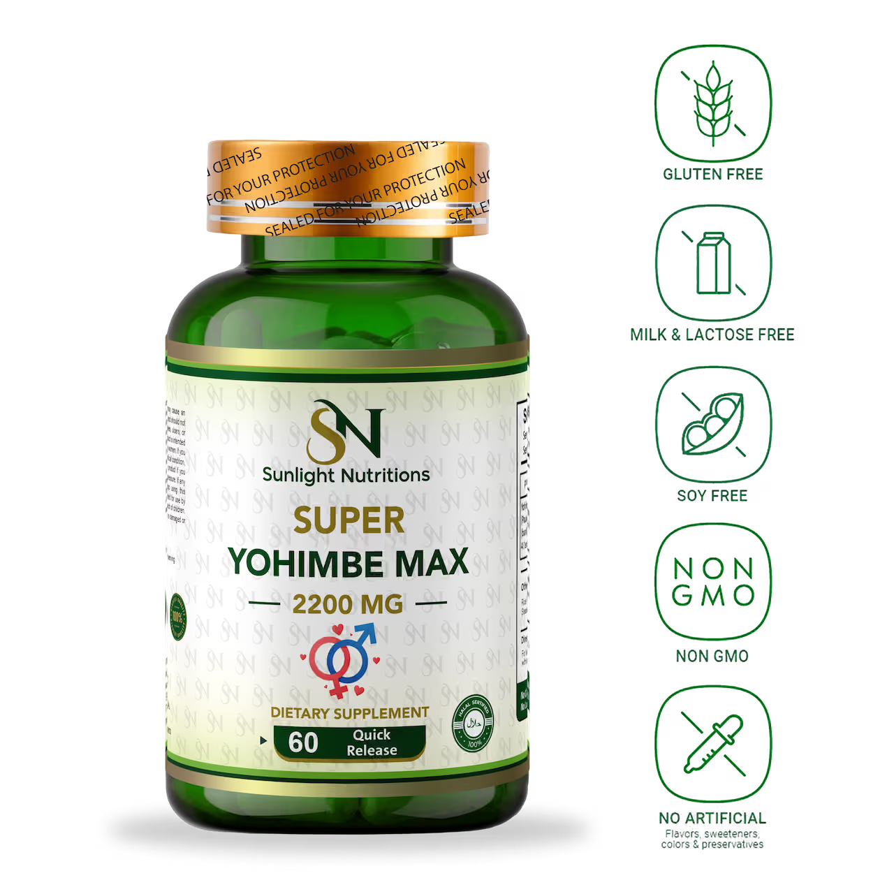 Super Yohimbe Max 2200 mg 60 quick release