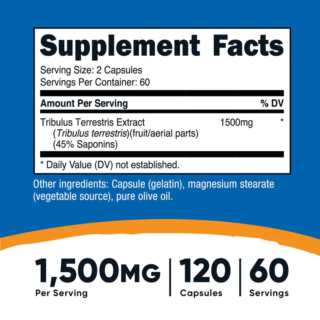 Tribulus 1500 mg 120 Capsules