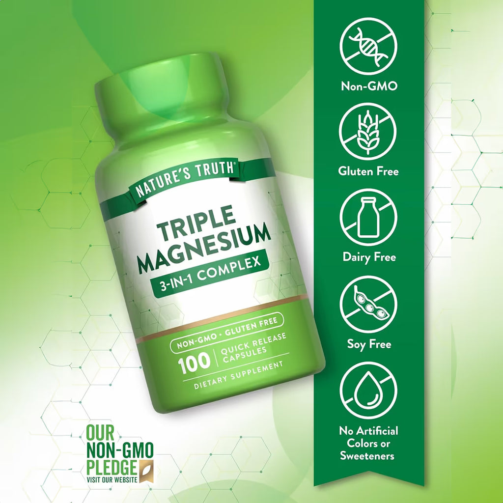 Triple Magnesium 420 mg 100 Capsules