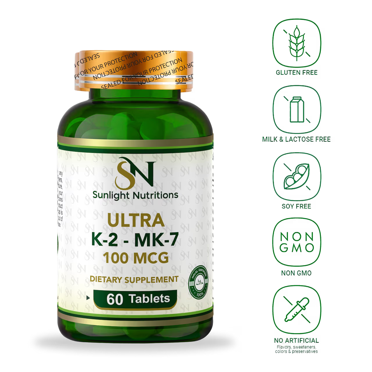 Ultra K2 - MK7 100 mcg 60 Tablets