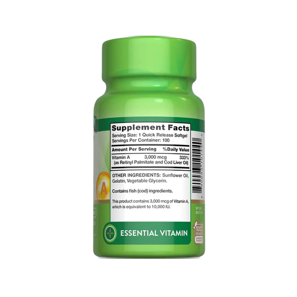 Vitamin A 10000 IU 100 SOFTGELS