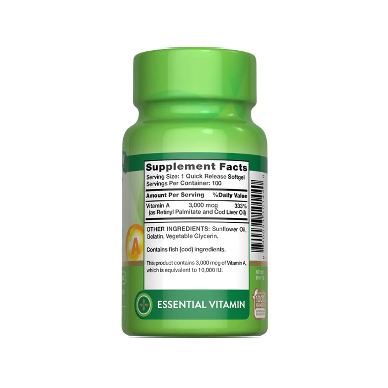 Vitamin A 10000 IU 100 SOFTGELS
