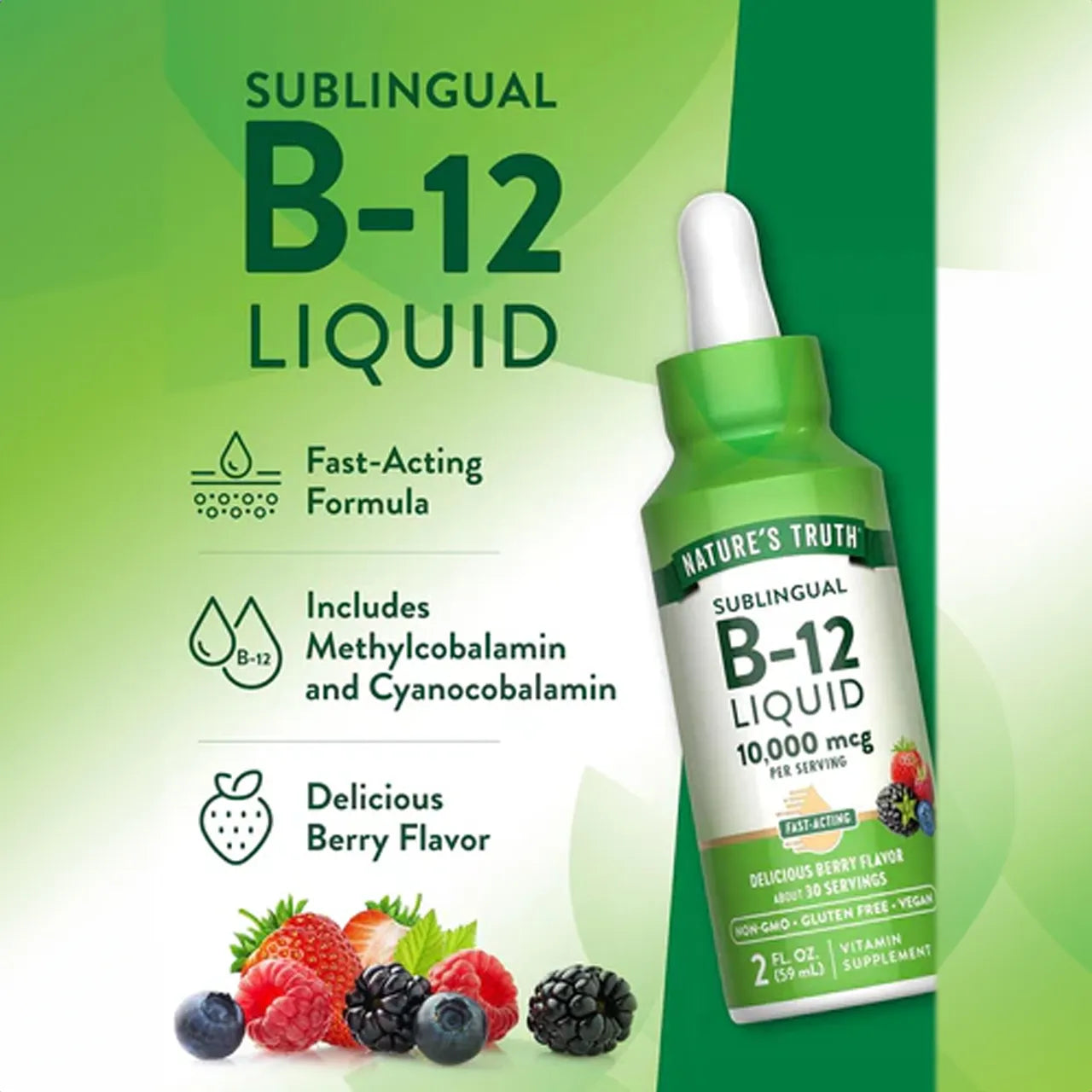 Vitamin B-12 Liquid 10000 mcg 59 ML