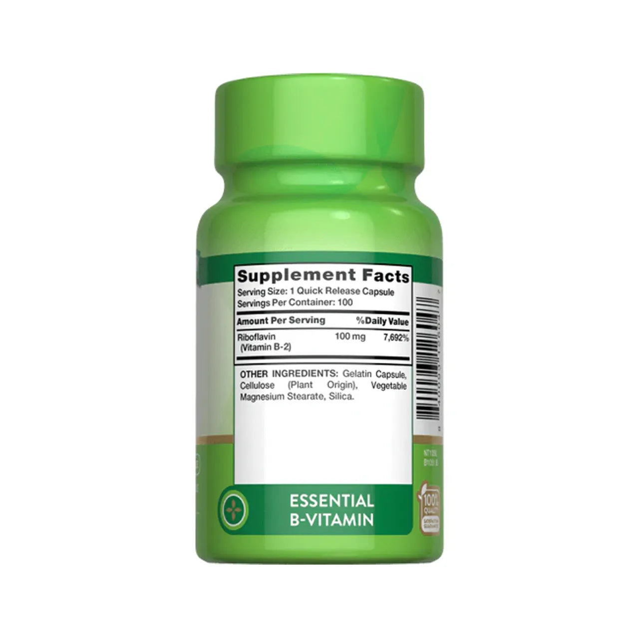 Vitamin B-2 100 mg 100 Capsules