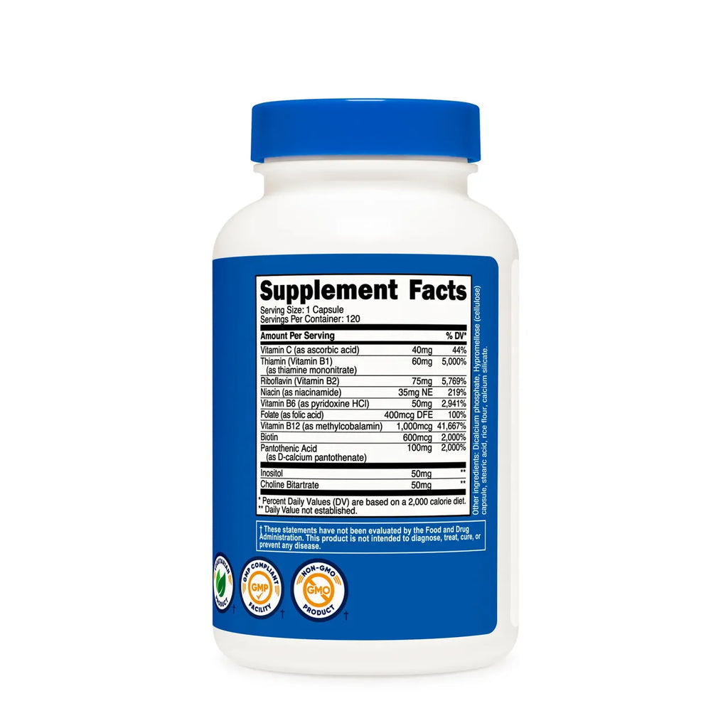 Vitamin B Complex 462 mg 120 Capsules