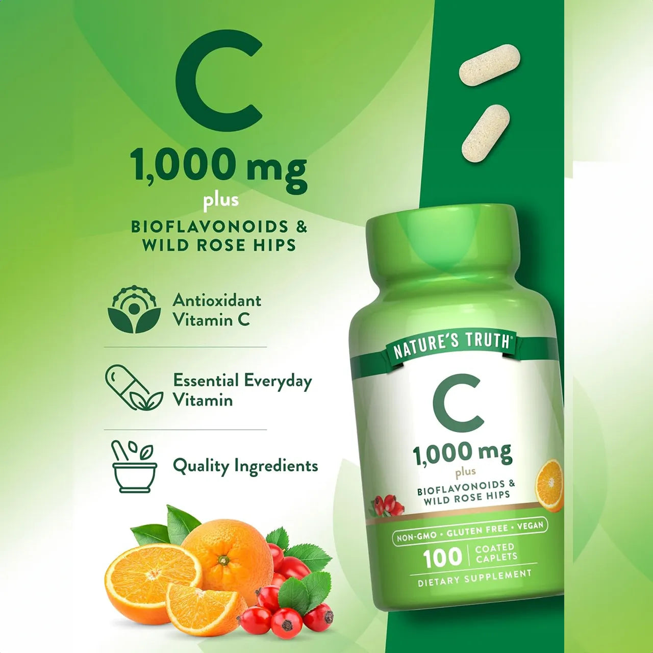 Vitamin C 1000 mg 60 Chewable Tablets