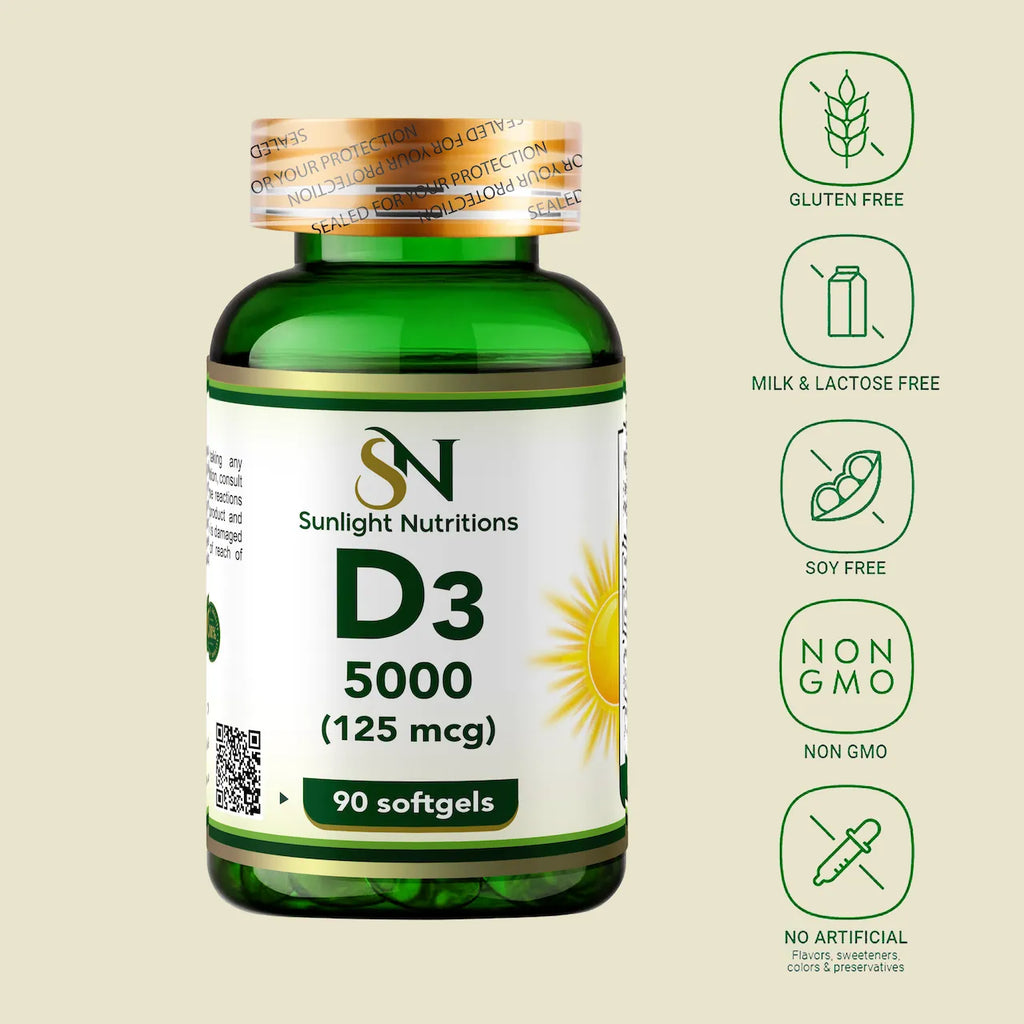 Vitamin D3 5000 IU 90 SOFTGELS
