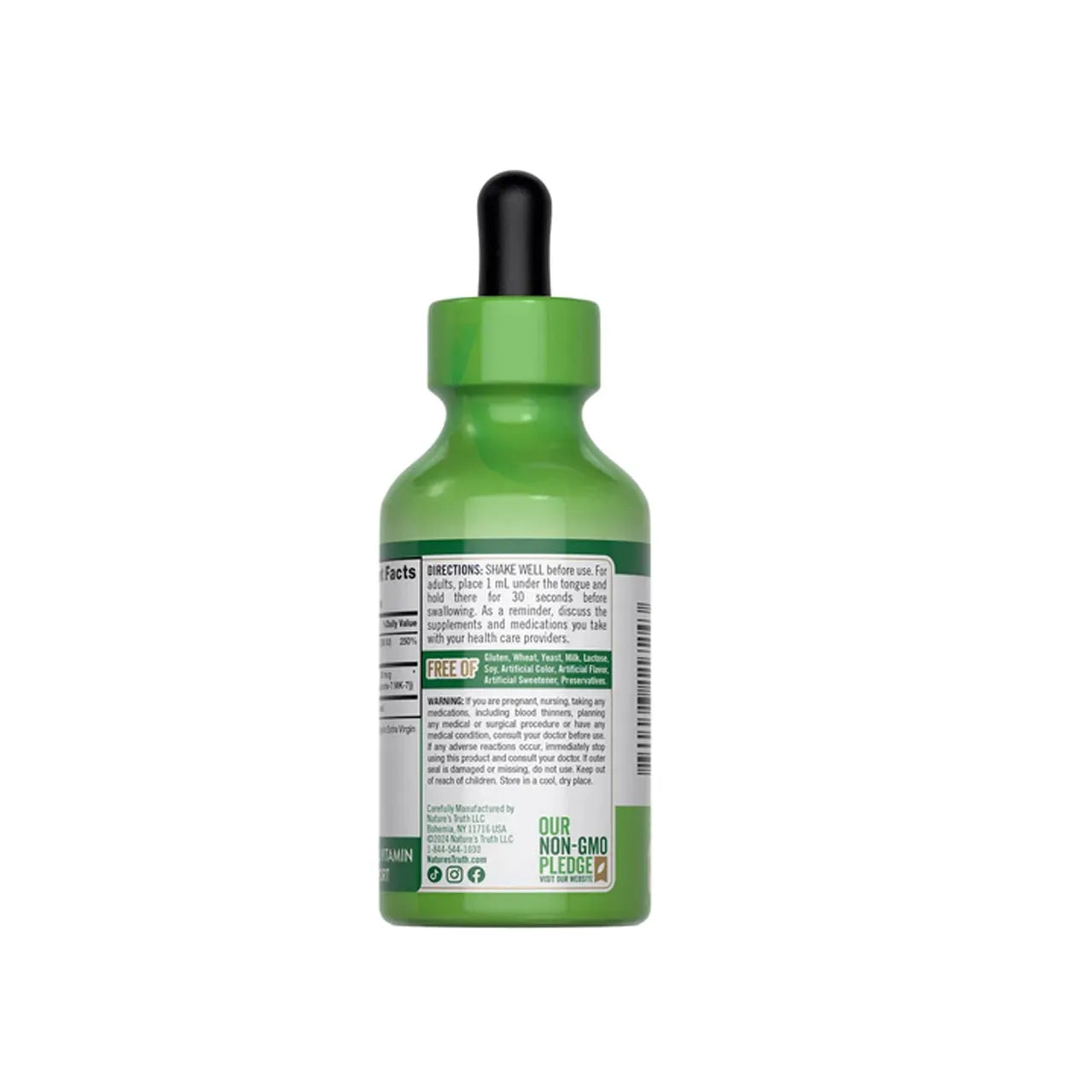 فيتامين K2 + D3 مع قطرات سائلة MK-7 (80 ميكروجرام + 2000 وحدة دولية) 59 مل