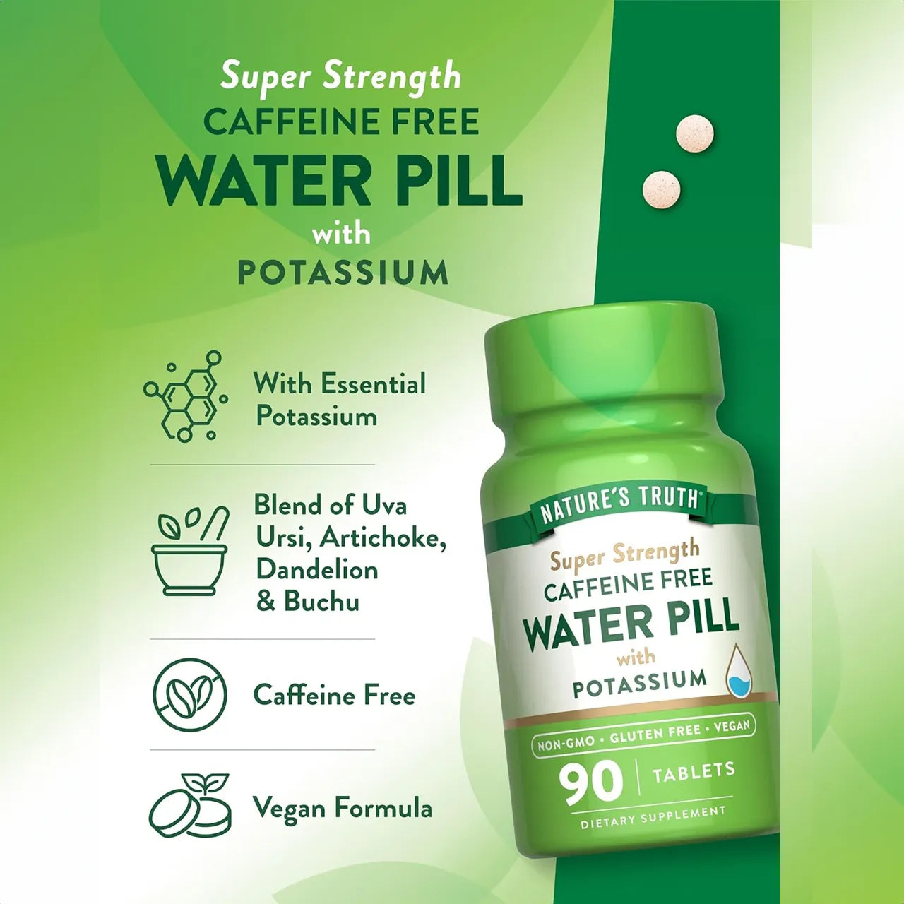 Water Pill with Potassium 90 Tablets