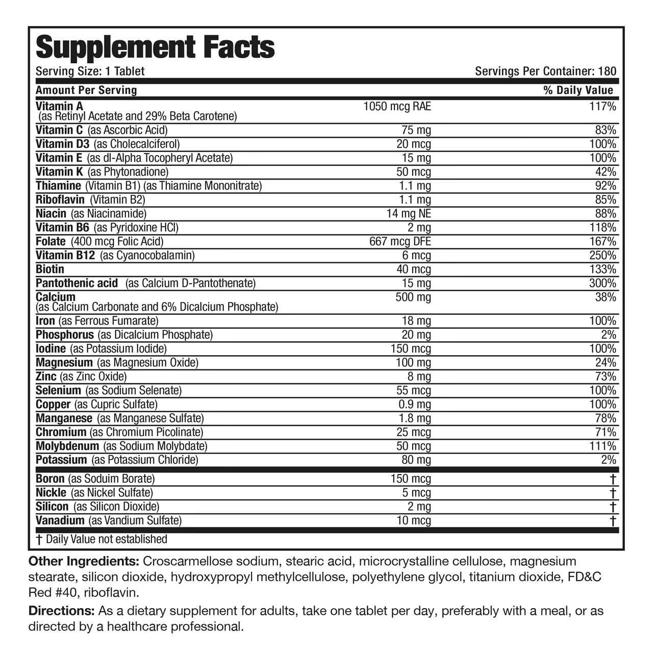 Women’s Complete 180 Capsules