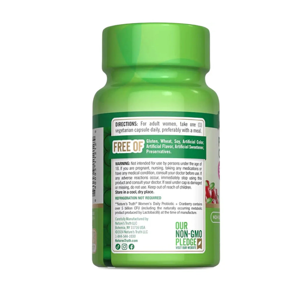 Women’s Probiotic + Cranberry 5 BILLION CFU 40 Capsules