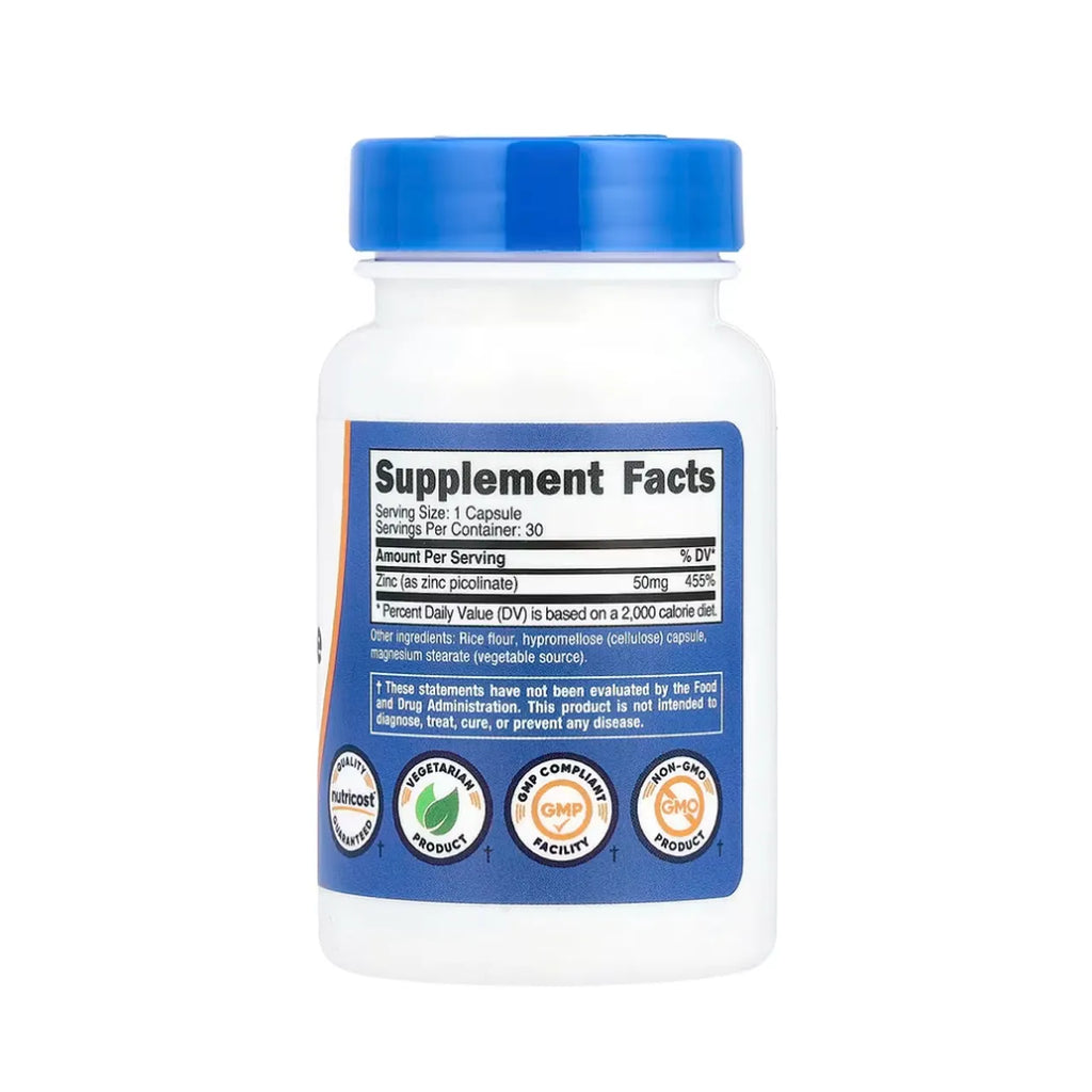 Zinc Picolinate 50 mg 30 Capsules